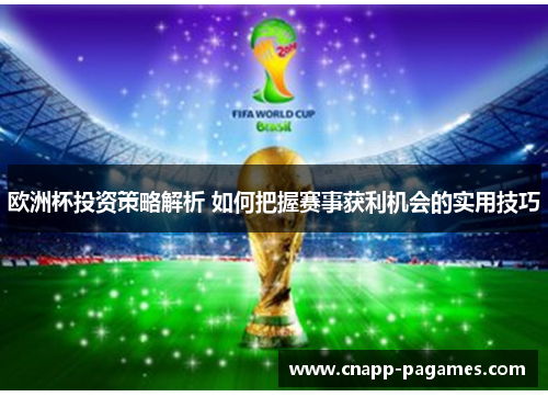 欧洲杯投资策略解析 如何把握赛事获利机会的实用技巧