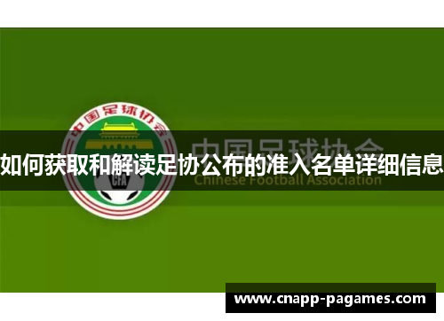 如何获取和解读足协公布的准入名单详细信息